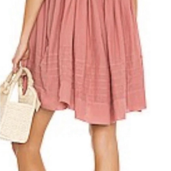 Free People Dusty Rose Gathered Dress - Picture 4 of 9